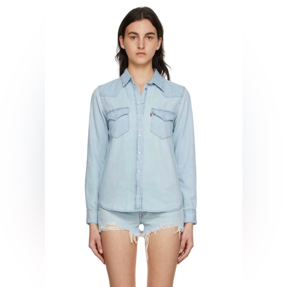 Levi's blue denim shirt
